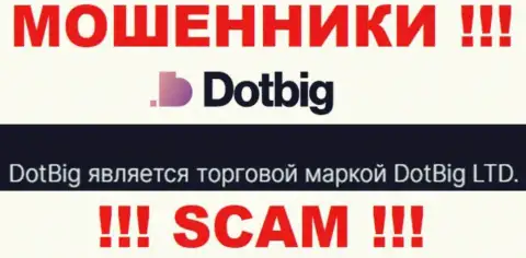 DotBig Com - юридическое лицо internet-мошенников контора DotBig LTD