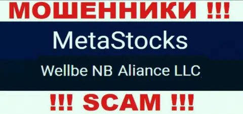 Юридическое лицо internet-мошенников MetaStocks - это Wellbe NB Aliance LLC