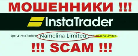 Namelina Limited - это владельцы неправомерно действующей организации InstaTrader Net