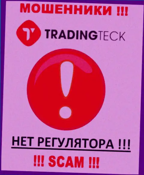 На сайте мошенников TradingTeck нет ни слова о регулирующем органе этой компании !