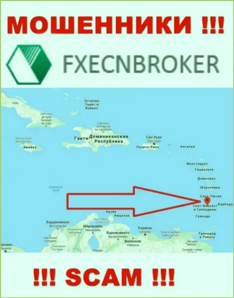 ФХ ЕСН Брокер - это ЖУЛИКИ, которые зарегистрированы на территории - Saint Vincent and the Grenadines