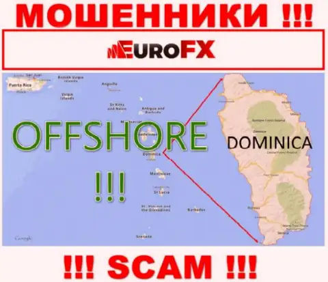 Dominica - офшорное место регистрации лохотронщиков Euro FX Trade, представленное на их информационном ресурсе