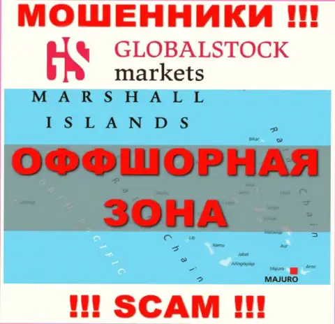 GlobalStockMarkets Org имеют регистрацию на территории - Marshall Islands, избегайте совместного сотрудничества с ними