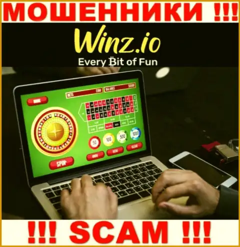 Тип деятельности internet мошенников Winz - это Казино, но помните это кидалово !!!