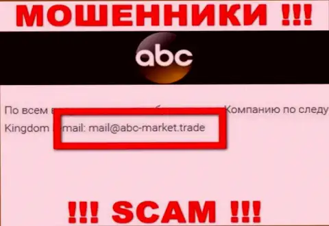 Адрес электронного ящика мошенников ABC Market, на который можете им отправить сообщение