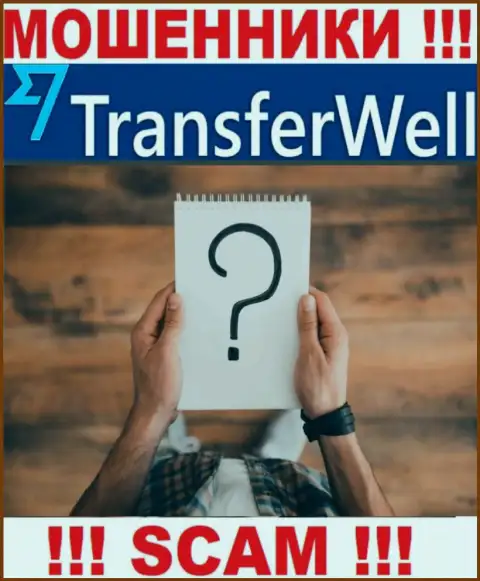 О лицах, которые руководят компанией TransferWell Net абсолютно ничего не известно