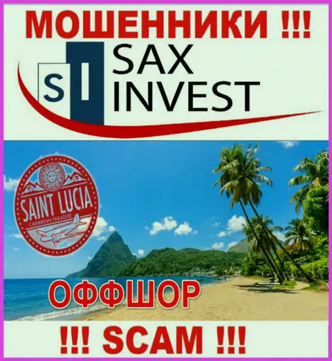 Т.к. Сакс Инвест базируются на территории Saint Lucia, украденные финансовые активы от них не забрать