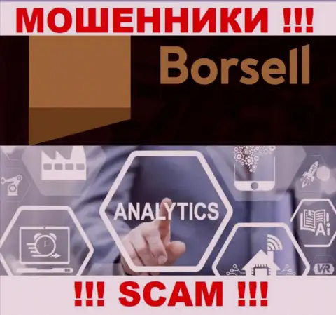 Мошенники Borsell, работая в области Analytics, оставляют без средств наивных клиентов
