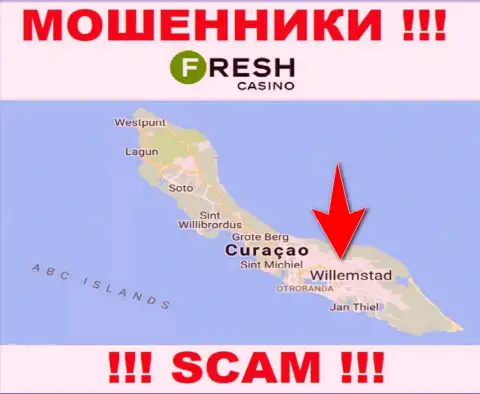 Curaçao - именно здесь, в оффшорной зоне, отсиживаются жулики Fresh Casino