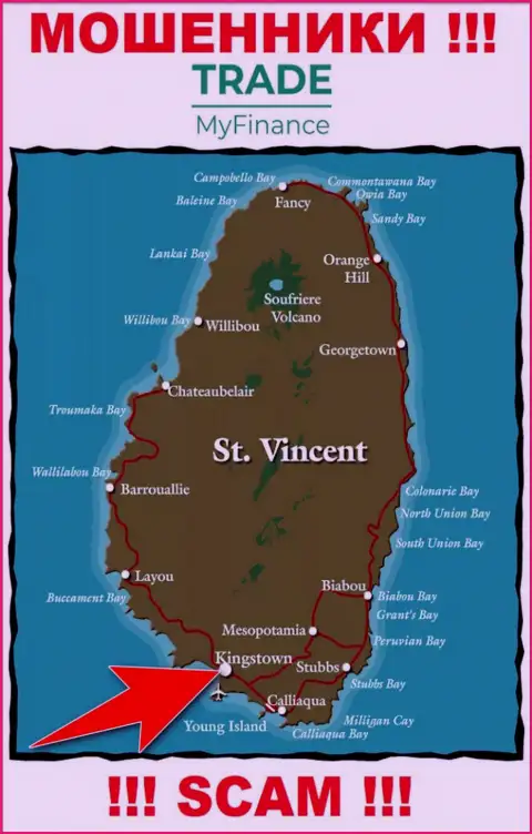 Официальное место регистрации интернет махинаторов ТрейдМайФинанс Ком - Kingstown, St. Vincent and the Grenadines
