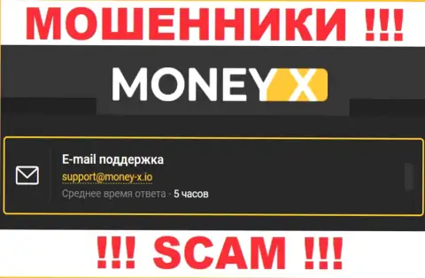 Не стоит связываться с ворами Money X через их е-мейл, показанный на их веб-сервисе - лишат денег