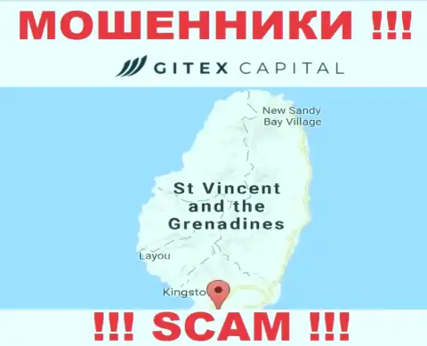 На своем онлайн-ресурсе GitexCapital указали, что зарегистрированы они на территории - St. Vincent and the Grenadines