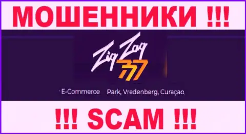 Взаимодействовать с конторой ZigZag777 не нужно - их офшорный официальный адрес - E-Commerce Park, Vredenberg, Curaçao (информация с их сайта)