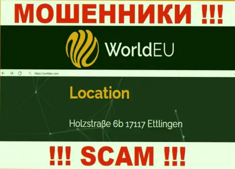 Избегайте совместной работы с конторой World EU !!! Показанный ими адрес - это фейк