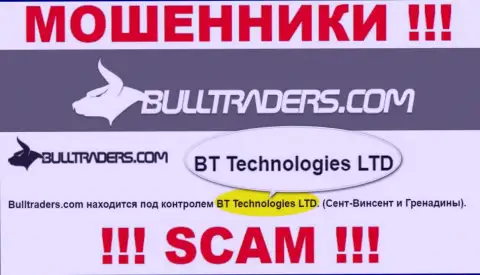 Компания, которая владеет мошенниками BT Technologies LTD - это BT Technologies LTD