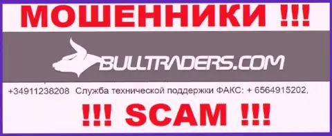 Будьте внимательны, мошенники из конторы Bulltraders звонят клиентам с различных номеров телефонов