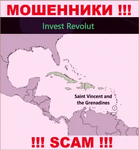 Invest Revolut находятся на территории - Kingstown, St Vincent and the Grenadines, избегайте работы с ними