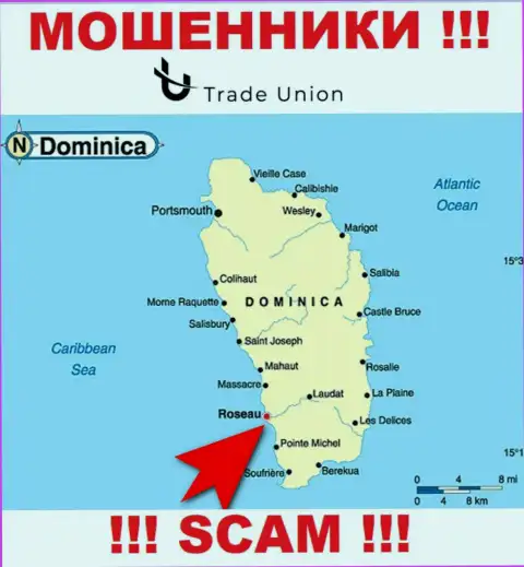Commonwealth of Dominica - здесь юридически зарегистрирована организация Trade-Union Pro