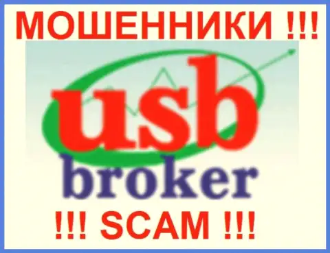 Логотип мошеннической форекс брокерской организации Ю.С.Б. Брокер